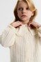 Nk kz children's collar detailed shirt 4-8 years cream - 3