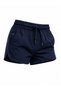 Women's Swim Shorts Sports Shorts Elastic Waist Pocketed Navy Blue Mini Shorts - 5