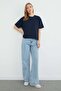 Basic Crew Neck Crop T-Shirt - 5