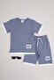 Armalı Honeycomb Fabric Piping Boys' 2-Piece Set - 3