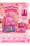 Girl's Primary School Orthopedic 3-Piece Set Pen Holder Lunch Bag 3 Compartments Ice Cream - 6