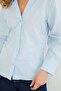 Long Sleeve Shirt with Draped Sides - 7