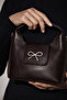 Sorla Bow Detailed Cross Strap Hand and Arm Bag Bitter Brown - 8