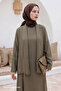 Jile Dress Belted Khaki Suit - 2