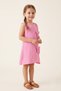 Girl's Summer Dress with Bow, Muslin Fabric
