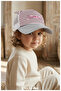 Cute Cat Patterned Girl's Hat - Breathable Mesh Summer Model (1-3 Years) (Size 50 cm) - 2