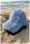 Distressed Ripped Detailed Denim Streetwear Luxury Baseball Cap - Unisex Denim Cap - 8