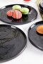 Milano Glass Cake-Dessert Plate Set of 6 Anthracite - Serving Presentation Plate Cake Set Dowry Serving Plate Kitchen Glass Plate Cake Plate Guest Presentation Plate | |   6Th Set Plate | |   Anthracite Kitchen Utensils Glass - 8