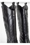 Duppy Women's Boots Western Cowboy Embroidered Full Mold Comfortable P300-Black - 4