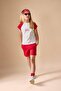 Ribana 2-Piece Printed Red and White Set for Girls I0044A826Hs