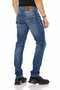 Cd386 Slightly Worn Plain Jean Men's Denim Trousers - 4