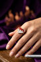 Flaming Heart Stylish and Modern Design Minimal Adjustable Women's Ring - 2