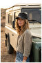Unisex Vintage Washed Castro Hat - Distressed Military Style Cap