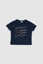 Women's Navy Blue Crew Neck T-Shirt 50323561-Vr033 - 7