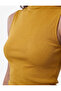 Modal Fabric Slim Fit Stand Collar Sleeveless T-Shirt - 4