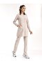 Cream Color Luxury Lycra Zippered Hijab Nurse Jersey