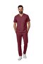 Biking Red Dr. Greys Doctor Nurse Medical Scrubs Suit Luxury Lycra Fabric - 3