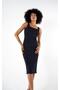 Straped Square Necklace Floral Pencil Dress (B24-00205) - 3