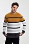Crew Neck Color Blocked Men's Sweater (E23-6710) - 2