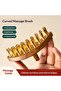 39-Tooth Solid Brass Meridian Brush Wooden Handle Massage Brush Multipurpose Beauty Body Massage ...