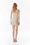 Basic Corded Crew Neck Dress - 5