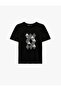 Regular Fit Short Sleeve Crew Neck Printed T-Shirt - 3