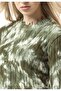 Wp268 Women's Knit Sweater – Tie-Dye Patterned and Embossed Structure Sweater |   Suitable for Daily Wear and Street Wear - 3