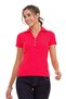 Wt361 striped textured straight collar basic women's t-shirt - 2