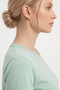 Water Green 70% Cotton Anti-Sweat Single Jersey Combed Cotton Three Quarter Sleeve Crew Neck Tunic - 3