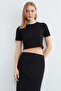 Basic Slit Modal Skirt 2-Piece Set - 2