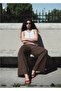 Straight Cut Draped Pants - 8
