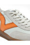 Men's Bone Orange Genuine Leather Sneaker Shoes 5Y1Sa18270 - 5