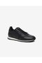 Men's Black Genuine Leather Casual Sports Shoes 6Y1Sa18922 - 2