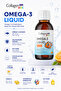 Orange Flavored Omega-3 Kids Liquid & Multivitamin 150ml Liquid Fish Oil - 8