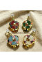 4pcs Crystal Perfume Essential Oil Bottle 12ml D9332 - 2