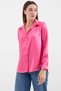 Women's Flowy Satin Shirt Fuchsia 1069 - 3