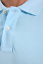Men's slim fit premium series 100% cotton soft mercerized blue polo collar t-shirt - 5
