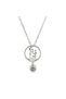 Projection Zircon Stone Marriage Proposal Necklace – Stainless Steel 55 cm Romantic Women's Necklace