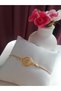 Gold Mother of Pearl Adjustable Women's Gold Elevator Z Letter Bracelet - 2
