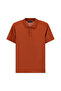 Polo Neck Regular Fit Embroidered Cotton T-Shirt - 5
