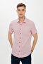 Short Sleeve Slim Fit Slim Fit Patterned Shirt - 3
