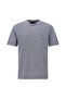 Crew Neck Regular Fit Embroidered Cotton Linen Striped T-Shirt