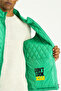 Mock Neck Pocketed Zippered Quilted Sports Vest - 6