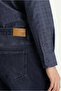 Regular Fit Standard Cut Lycra Denim Trousers - 7