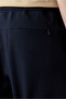 Techno-Line Regular Fit Knitted Flexible Sweat Shorts with Snap Fasteners and Elastic Waist - 4