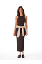 Camisole Cotton Slim Fit Crew Neck Sleeveless Ribbed Bodycon Midi Dress - 2
