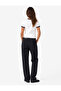 Color Contrast Button Detailed Short Sleeve Crew Neck T-Shirt - 3