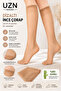 6 pairs of women's 20 denier knee-high stockings - matte finish, thin pantyhose - 2