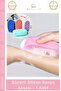 # Soft Hygienic Silicone Bath Scrubber with Sponge and Exfoliating Effect, Double-Sided Massager - 1 Piece