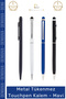 # Pen Modern Quality Metal Body Stylish Corporate Gift Ergonomic Ballpoint Touchpen Pen Blue - 2